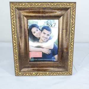 Green Tree Gallery 5"x7" Photo Picture Frame Ornate Antique Bronze Free Standing